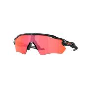 Oakley Sportiga solglasögon med svarta linser Black, Unisex