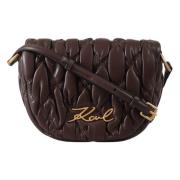 Karl Lagerfeld Bandolier K/Signature Quilt Brown, Dam