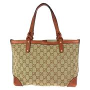 Gucci Vintage Pre-owned Canvas gucci-vskor Brown, Dam