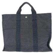 Hermès Vintage Pre-owned Canvas totevskor Gray, Dam