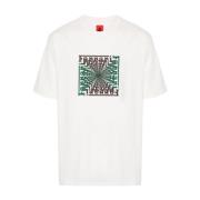 Ferrari Logo Print Crew Neck T-shirts White, Herr