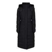 Moose Knuckles Huvad Parka med sidofickor Black, Dam