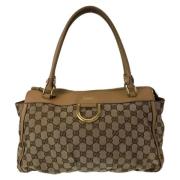 Gucci Vintage Pre-owned Canvas totevskor Brown, Dam