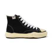 Maison Margiela Svarta Canvas Sneakers med Flatform Sula Black, Herr