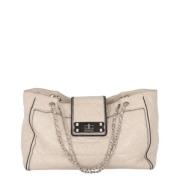 Chanel Vintage Pre-owned Laeder chanel-vskor Beige, Dam