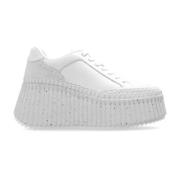 Chloé Nama platform sneakers White, Dam