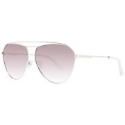 Guess Silver Kvinnors Pilot Solglasögon Gradient Brun Linser Pink, Dam