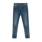 Dondup Slim Cut Indigo Blå Jeansbyxor Blue, Herr