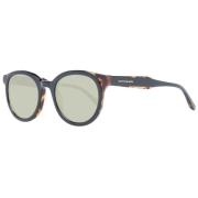 Scotch & Soda Svarta Herrsolglasögon Rund Ram Black, Herr