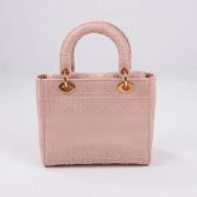 Dior Vintage Pre-owned Canvas handvskor Pink, Dam