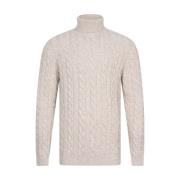 Cavallaro Marzano Roll Neck Pullover White, Herr