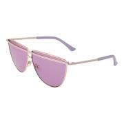 Guess Roséguld Aviator Solglasögon Pink, Unisex