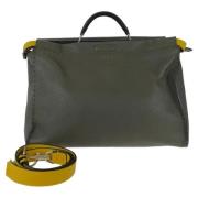 Fendi Vintage Pre-owned Laeder portfljer Gray, Herr