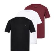 AllSaints Trepack T-shirts Brace Multicolor, Herr