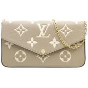 Louis Vuitton Vintage Pre-owned Laeder plnbcker Beige, Dam