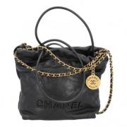 Chanel Vintage Pre-owned Laeder crossbodyvskor Black, Dam