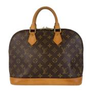 Louis Vuitton Vintage Pre-owned Canvas handvskor Brown, Dam