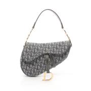 Dior Vintage Pre-owned Canvas handvskor Gray, Dam