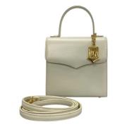 Yves Saint Laurent Vintage Pre-owned Laeder handvskor White, Dam