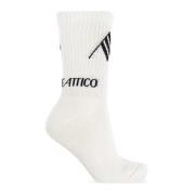 The Attico Logosockor White, Dam