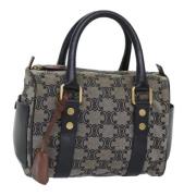 Celine Vintage Pre-owned Canvas handvskor Gray, Dam