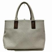 Bottega Veneta Vintage Pre-owned Laeder totevskor Gray, Dam