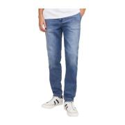 Jack & Jones Moderne Slim Fit Jeans Blue, Herr