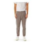 Drykorn Tapered Fit Byxor med Veck Beige, Herr