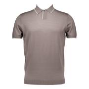 Gentiluomo Button SS Polo Grå Gray, Herr