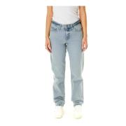 Lee Straight Fit Mid Waist Jeans Blue, Dam