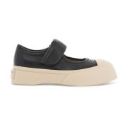 Marni Chunky Plattform Läder Mary Jane Sneakers Black, Dam