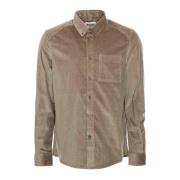 Drykorn Cordskjorta med Button-Down Krage Gray, Herr