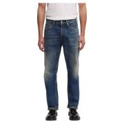 Denham Avslappnad passform mörk tvätt jeans Blue, Herr