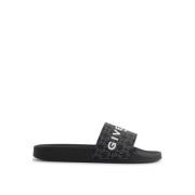 Givenchy Klassiska Pool Sliders Black, Herr