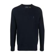 Polo Ralph Lauren Blå Casual Bomull Långärmad Pullover Blue, Herr