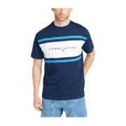 Tommy Hilfiger Colorblock T-shirt Urban Stil Blue, Herr