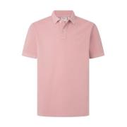 Pepe Jeans Klassisk Polo Skjorta med Modern Skärning Pink, Herr