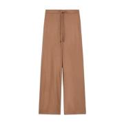 Max Mara Flanelljoggingbyxor Löst Passform Brown, Dam