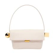 Jacquemus Ivory Läder Axelväska White, Dam