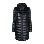 Canada Goose Svart Nylon Pufferjacka Cypress Stil Black, Dam