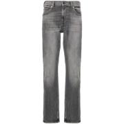 7 For All Mankind Grå Slim Fit Denim Jeans Gray, Herr