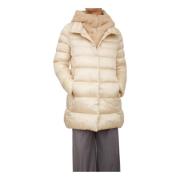 Marella Kort Vadderad Beige Jacka Beige, Dam