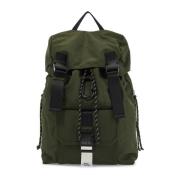 A.p.c. Nylon Trekking Ryggsäck med Spänne Stängning Green, Herr