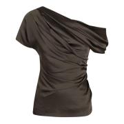 Simkhai Choklad Draperad Topp Brown, Dam