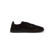 Balmain Svan mocka och lackläder sneakers Black, Herr