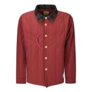 Brain Dead Puffer Button Up Shirt Red, Herr