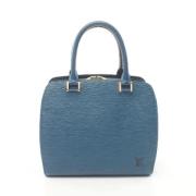 Louis Vuitton Vintage Pre-owned Laeder handvskor Blue, Dam