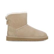 UGG Beige Shearling Stövlar med Bakbåge Beige, Dam