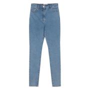 Moschino Blå Skinny Jeans Casual Stil Blue, Dam