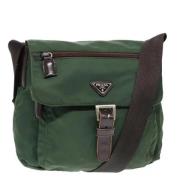 Prada Vintage Pre-owned Nylon prada-vskor Green, Dam